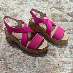 Dr. Scholl’s Dottie platform wedge sandals Size 8M